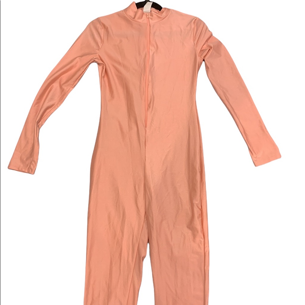 Pink one piece cat suit